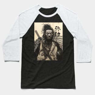 Yasuke (弥助) Black Samurai in 1579 Feudal Japan No. 12 on a Dark Background Baseball T-Shirt